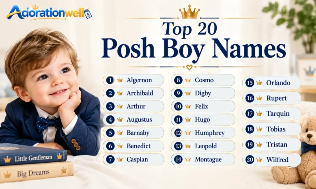Top 20 Posh Boy Names