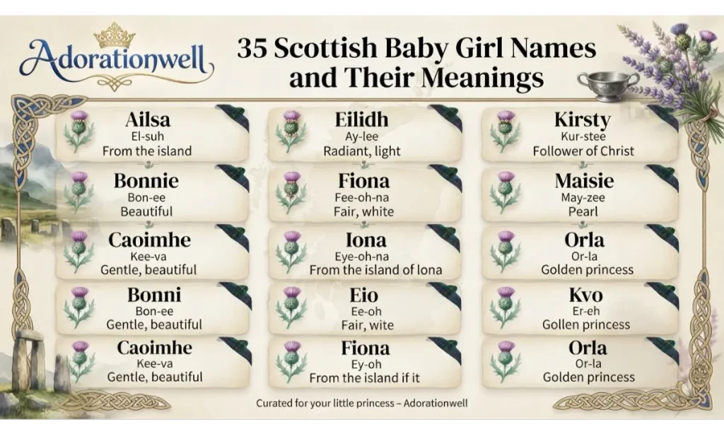 35 Scottish Baby Girl Names and Their Meanings