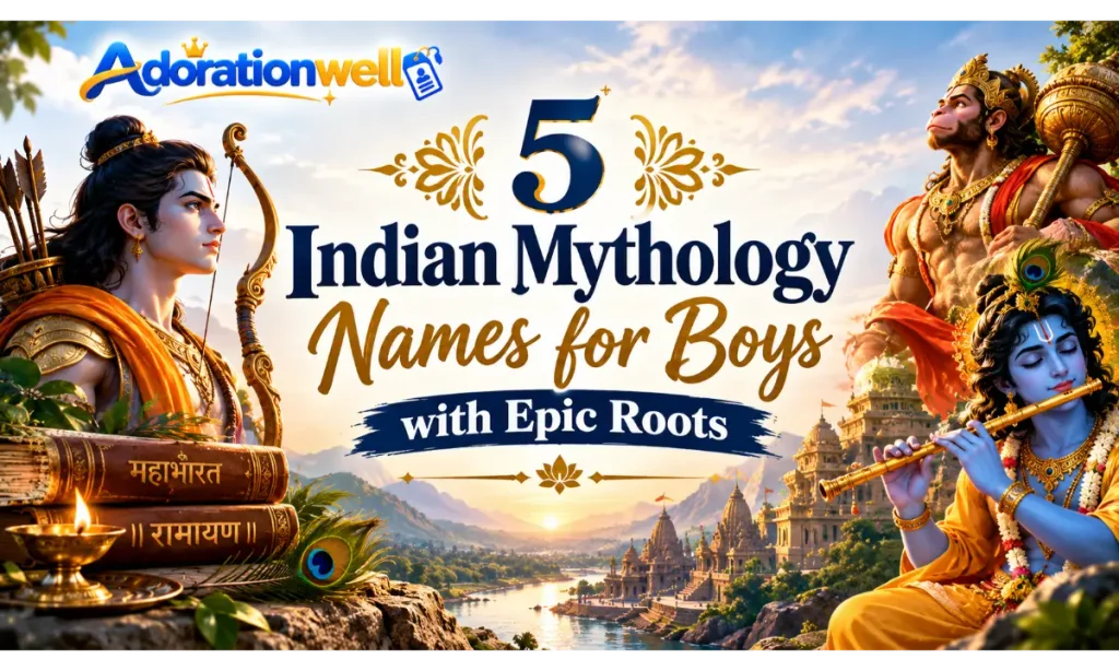 5 Indian Mythology Names for Boys with Epic Roots
