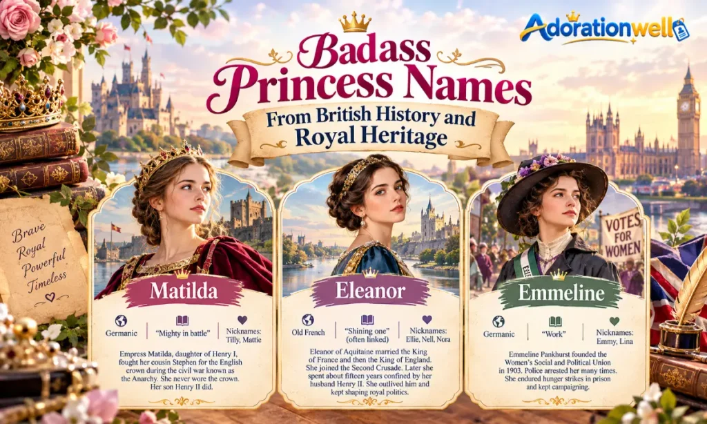 Badass Princess Names From British History and Royal Heritage