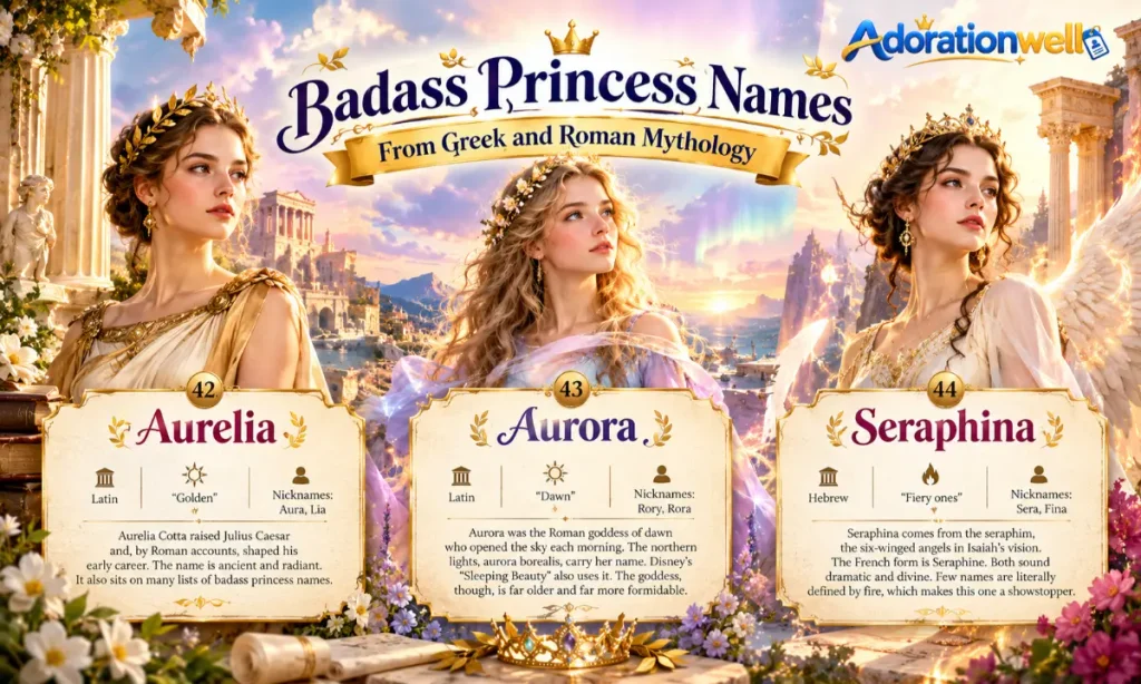 Badass Princess Names From Greek and Roman Mythology