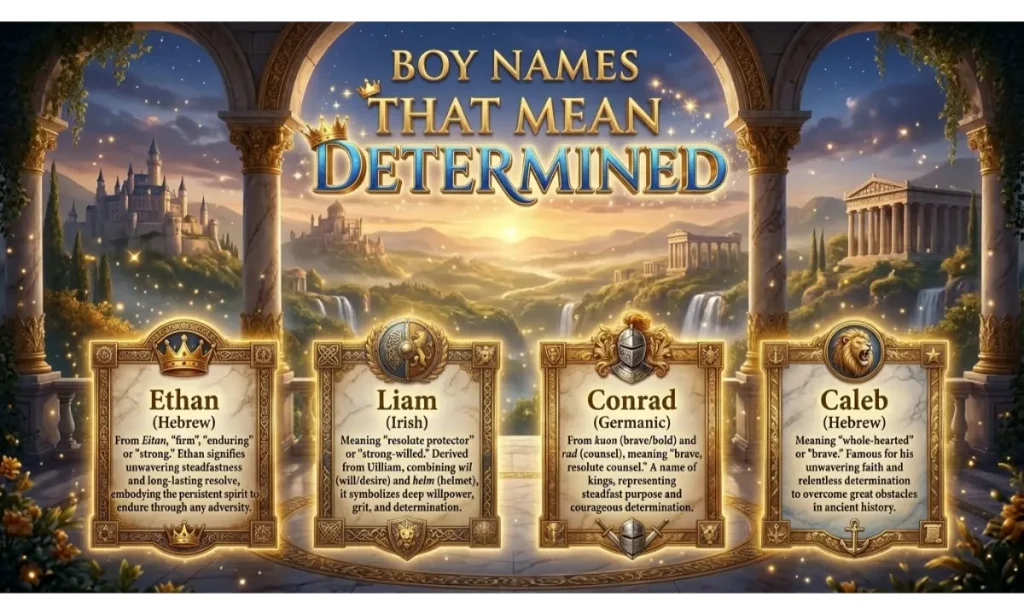 Boy Names That Mean Determined