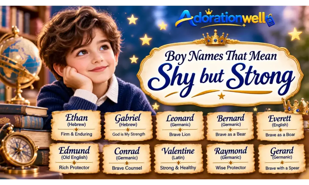 Boy Names That Mean Shy but Strong