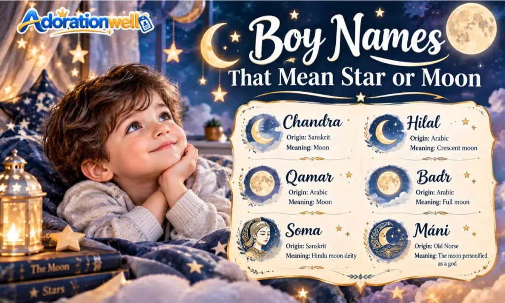 Boy Names That Mean Star or Moon