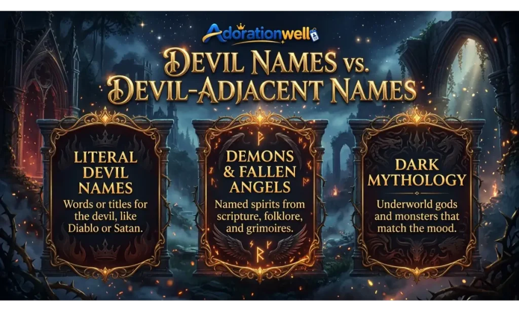 Devil Names vs. Devil-Adjacent Names