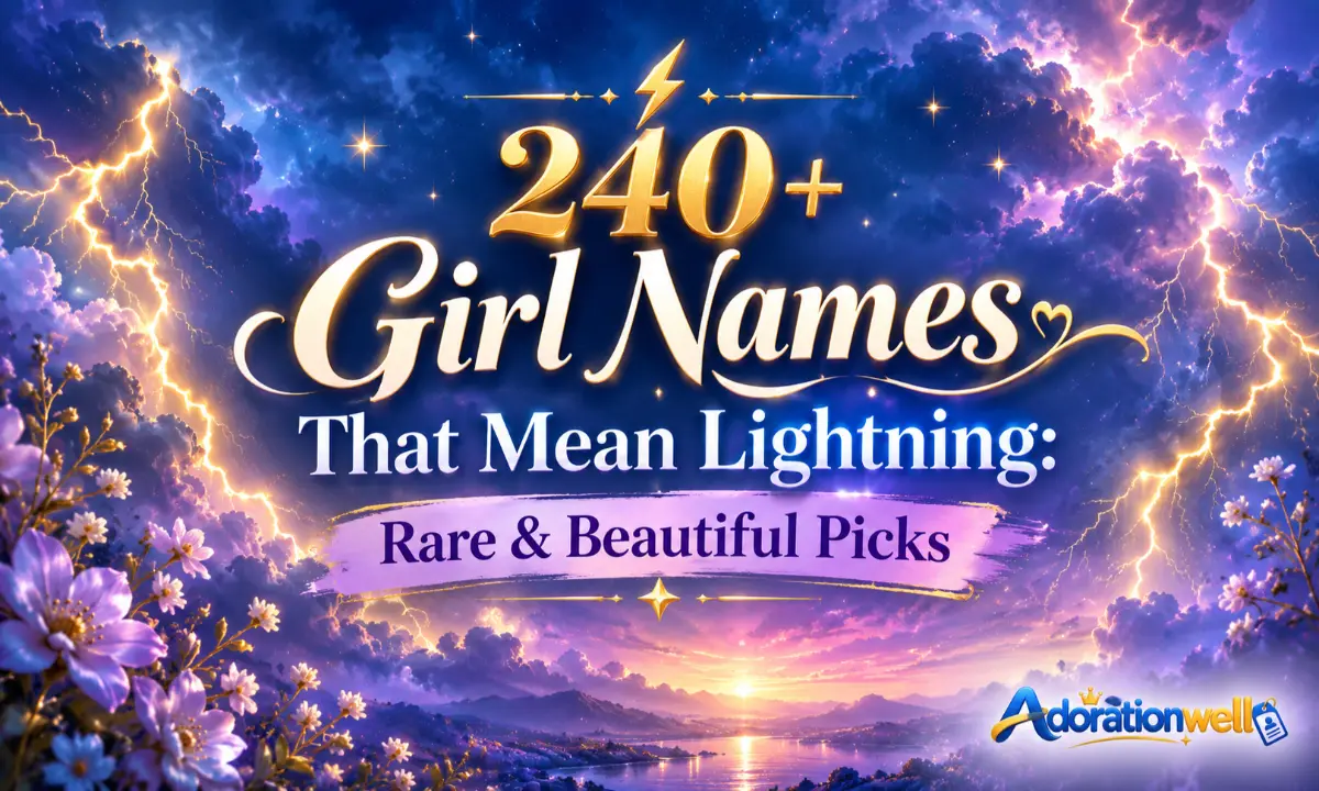 Girl Names That Mean Lightning