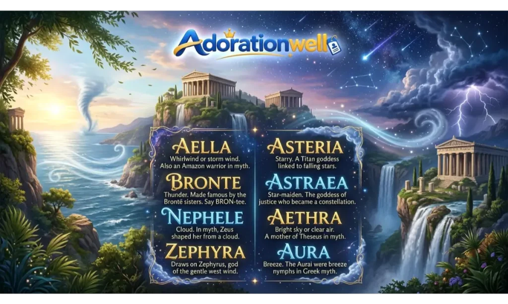 Greek Girl Names Meaning Lightning