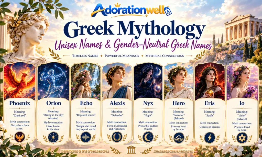 Greek Mythology Unisex Names and Gender-Neutral Greek Names