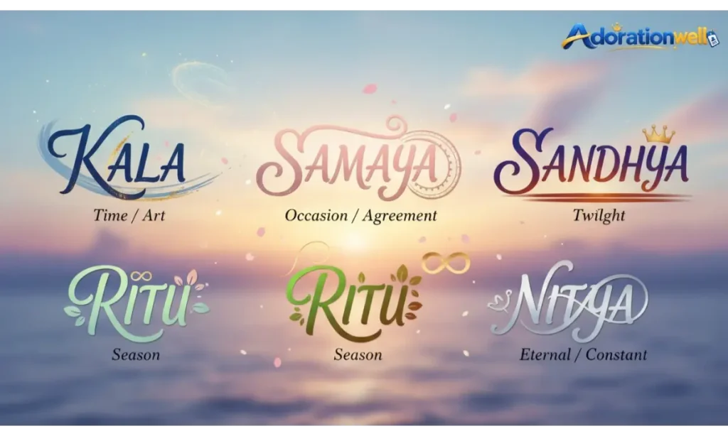 Indian Girl Names That Mean Time