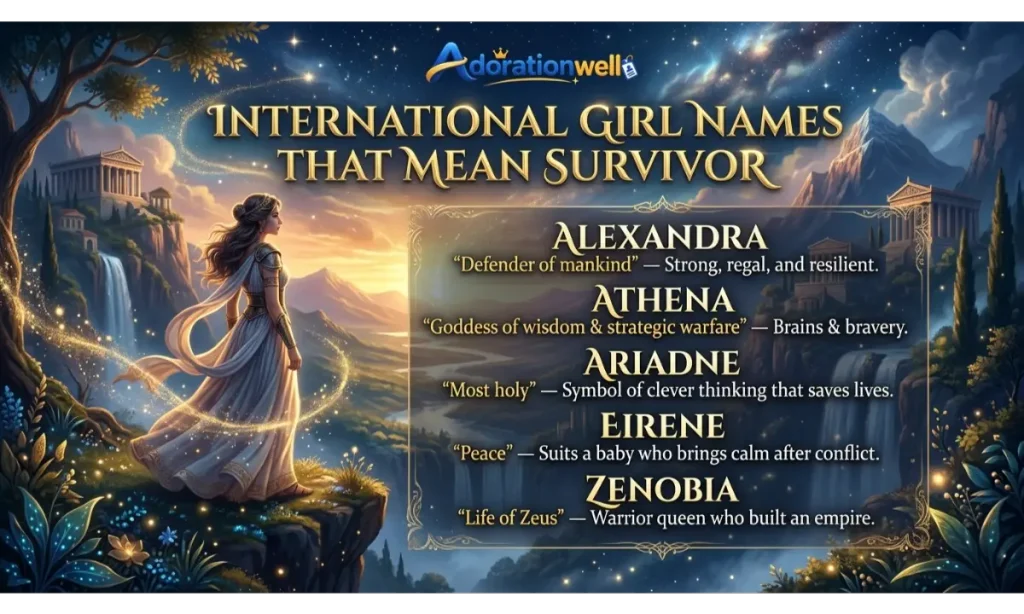 International Girl Names That Mean Survivor