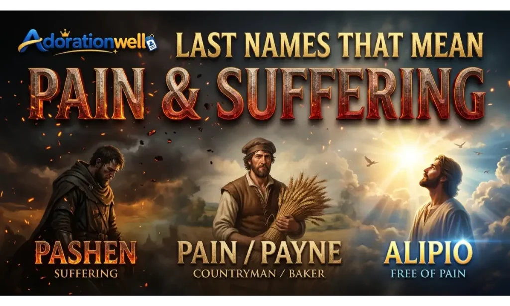 Last Names That Mean Pain and Suffering