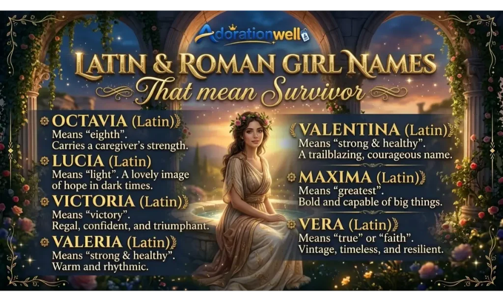 Latin and Roman Girl Names That Mean Survivor