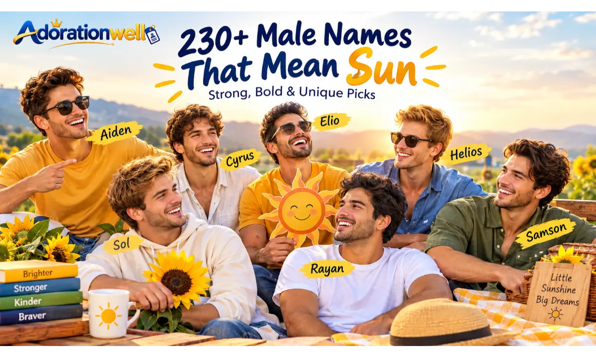 Male Names That Mean Sun