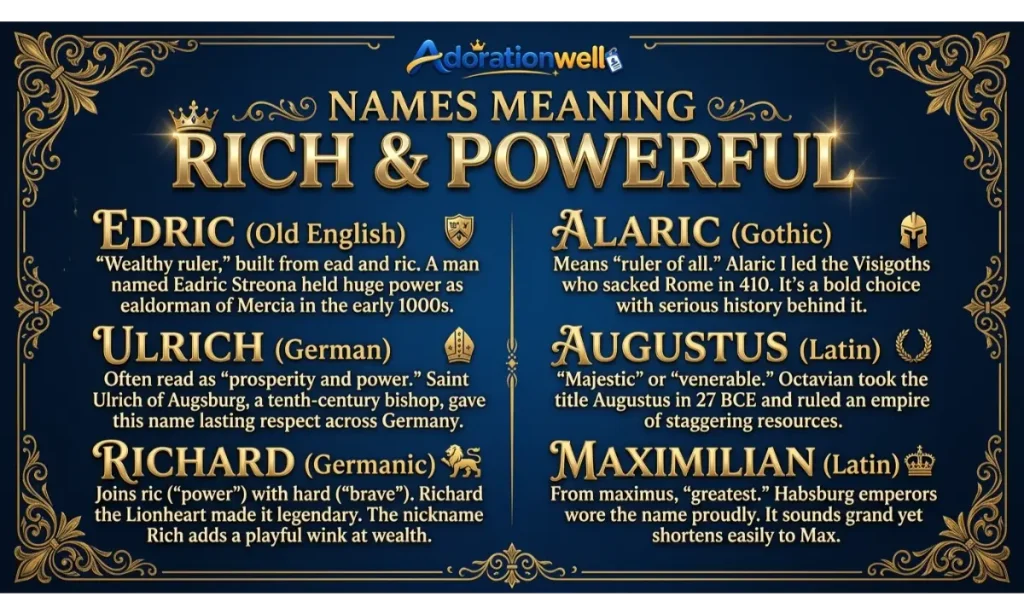 Names Meaning Rich and Powerful