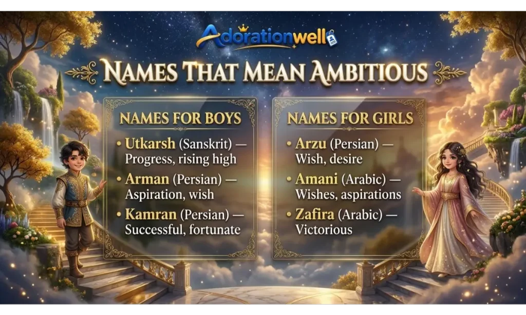 Names That Mean Ambitious