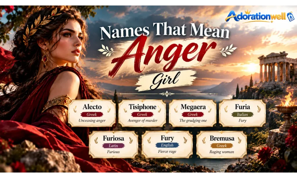 Names That Mean Anger Girl