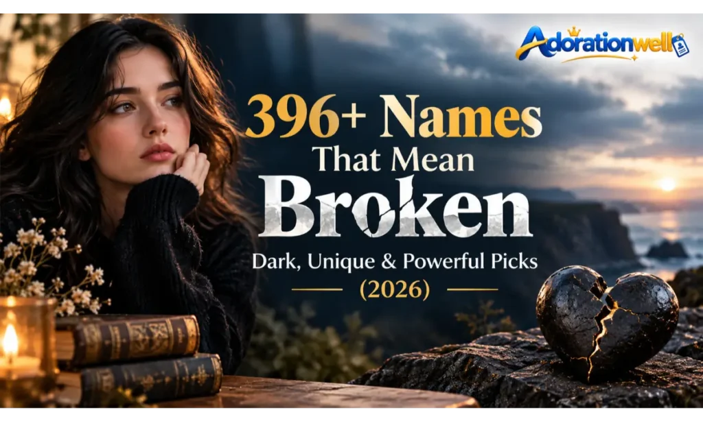 396+ Names That Mean Broken: Dark, Unique & Powerful Picks (2026)