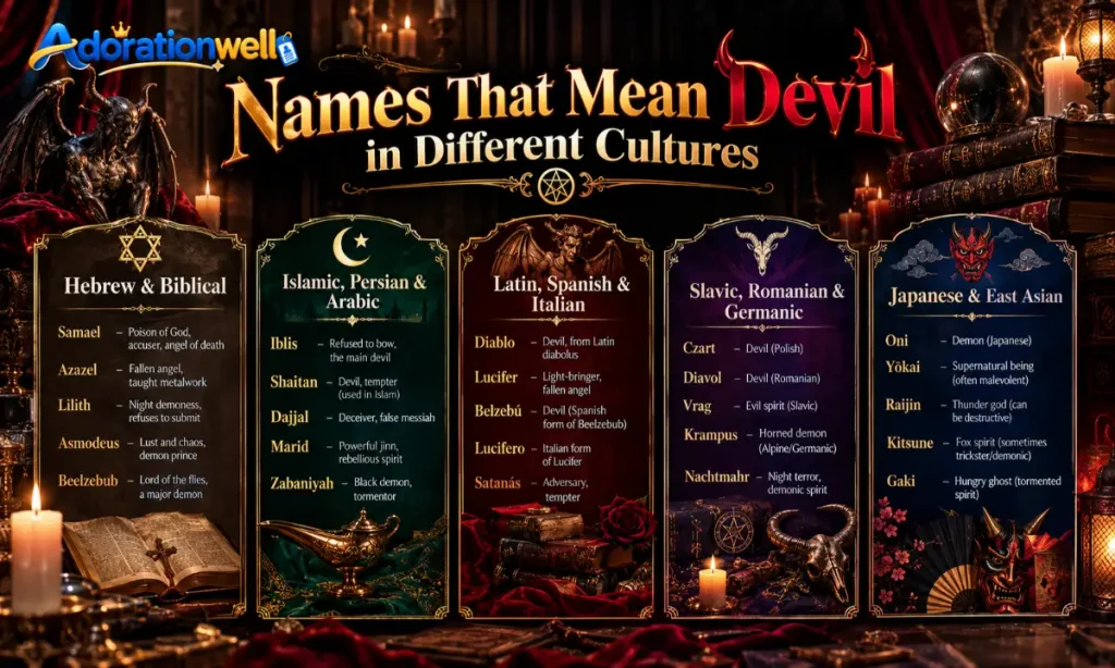 Names That Mean Devil in Different Cultures