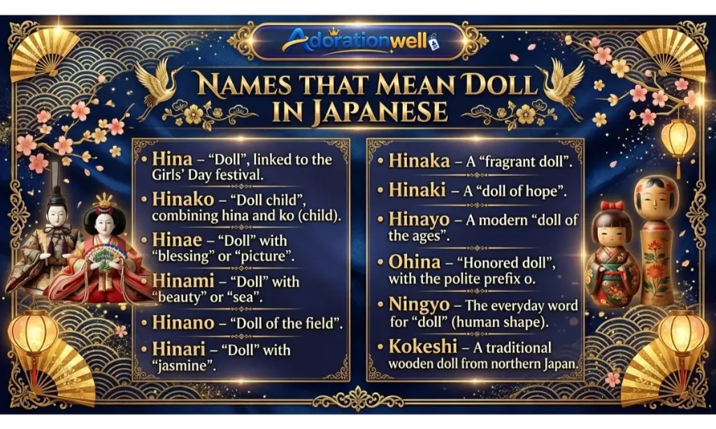 Names That Mean Doll in Japanese