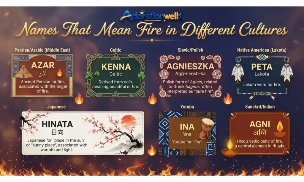 Names That Mean Fire in Different Cultures