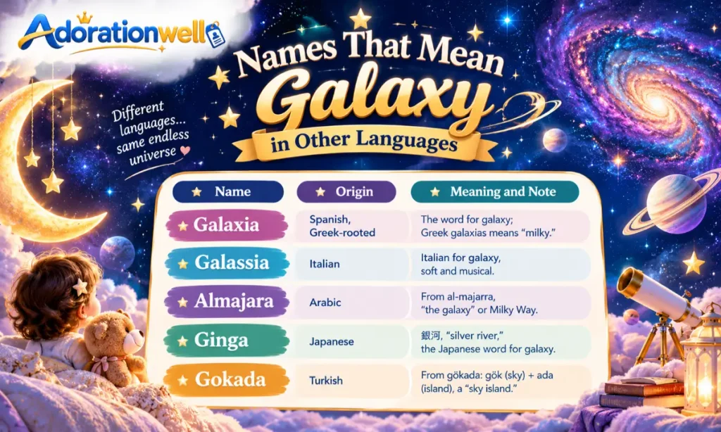 Names That Mean Galaxy in Other Languages
