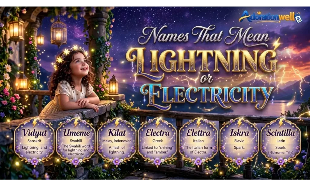 Names That Mean Lightning or Electricity