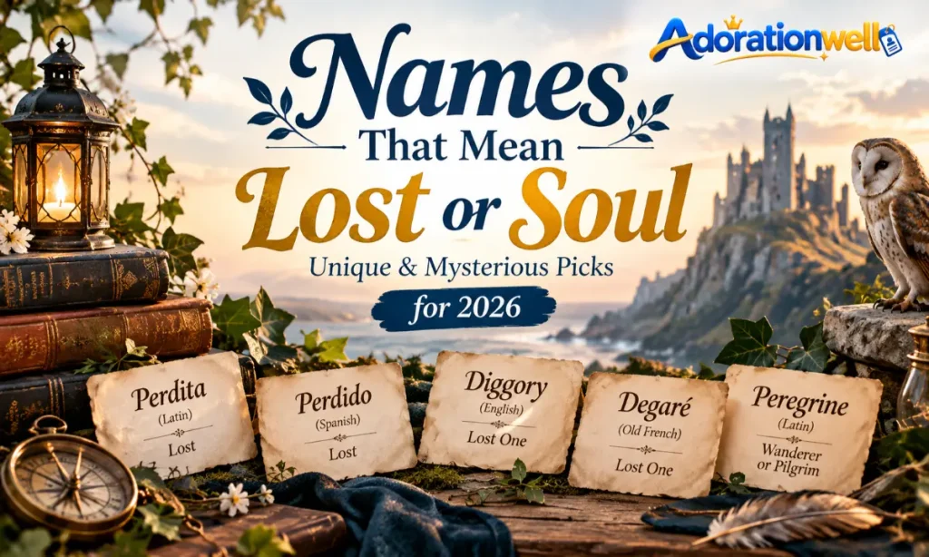 Names That Mean Lost or Soul Directly