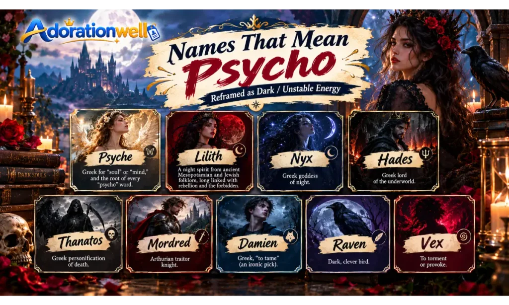 Names That Mean "Psycho"