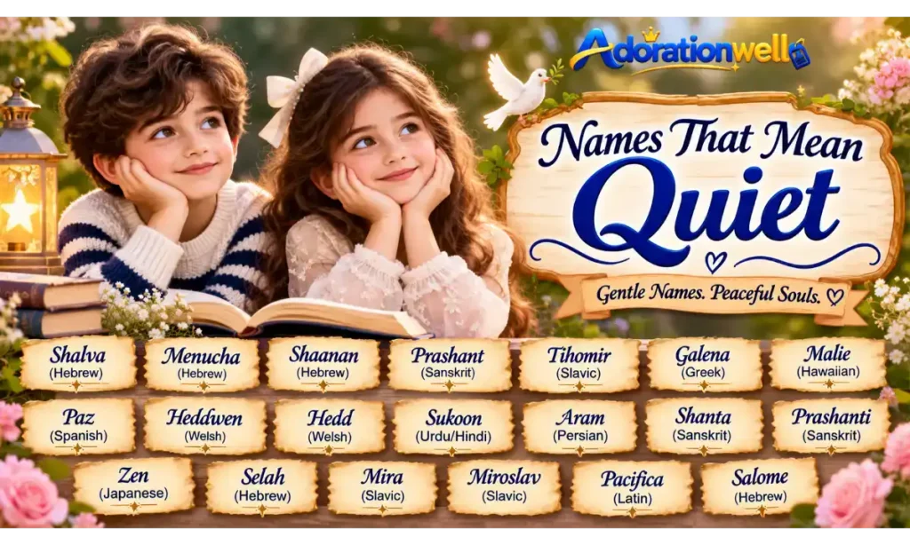Names That Mean Quiet