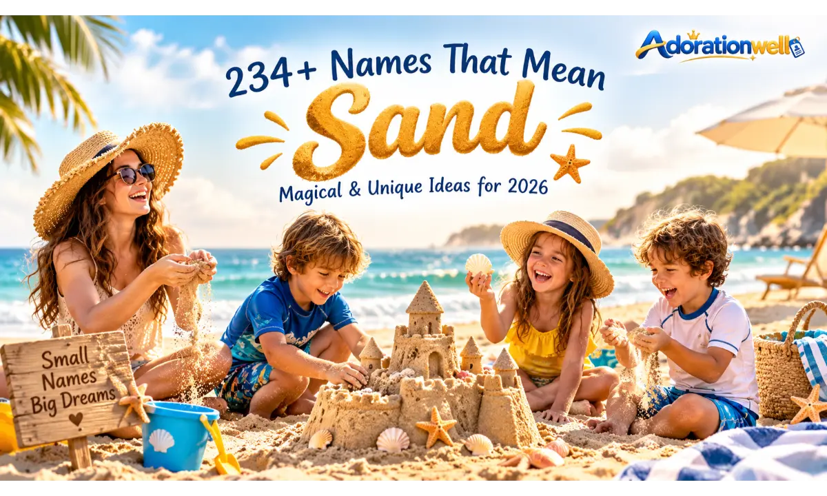 Names That Mean Sand