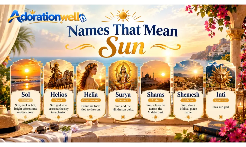 Names That Mean Sun