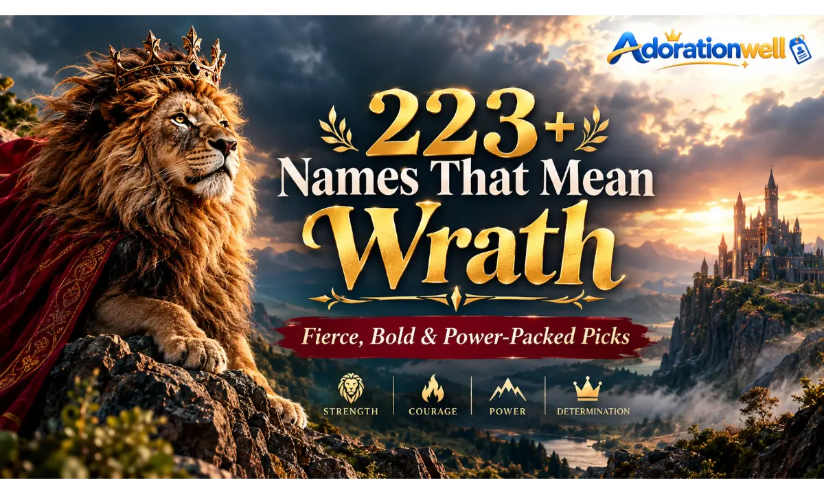Names That Mean Wrath