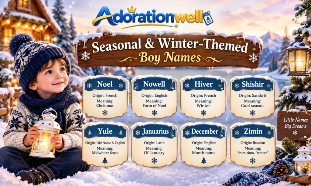 Seasonal & Winter-Themed Boy Names