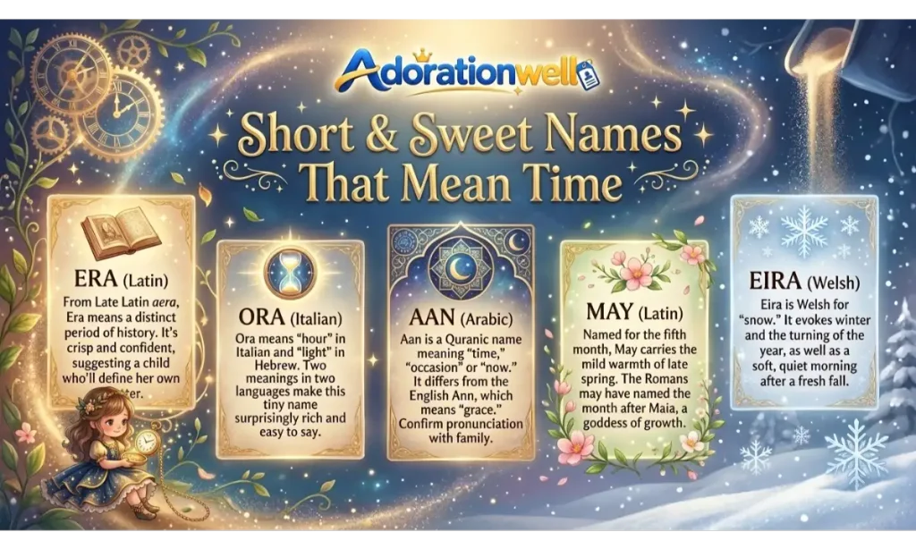 Short & Sweet Names That Mean Time