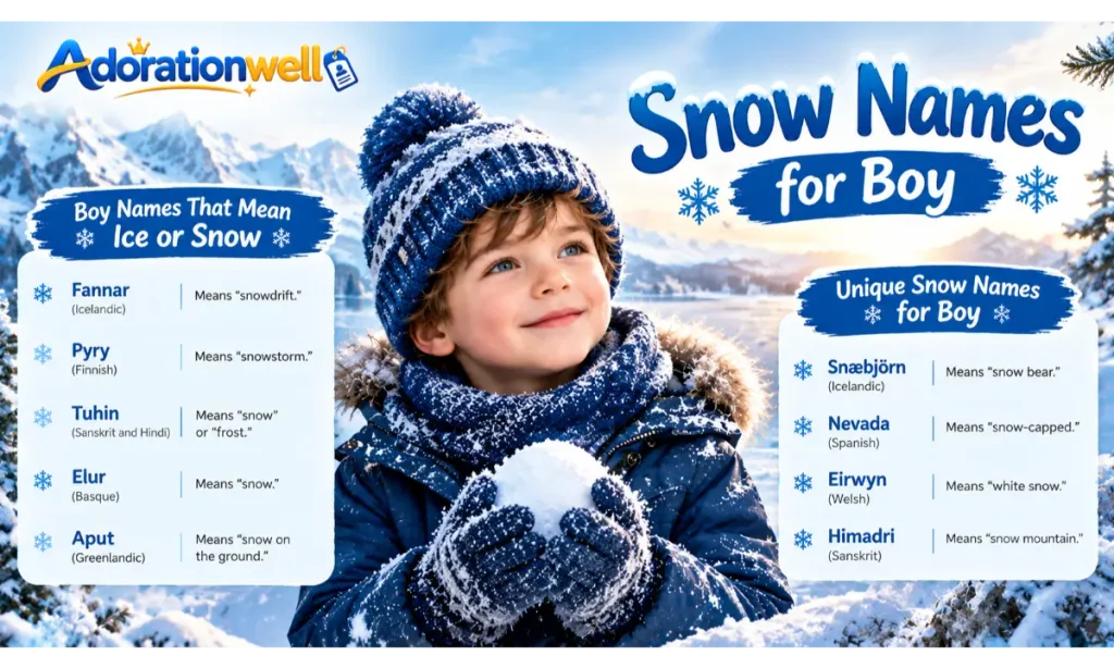 Snow Names for Boy