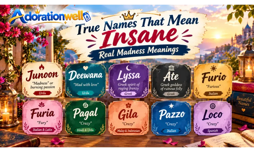 True Names That Mean Insane Real Madness Meanings