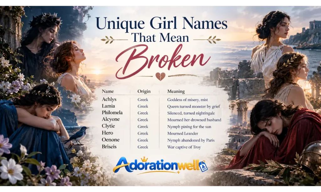 Unique Girl Names That Mean Broken