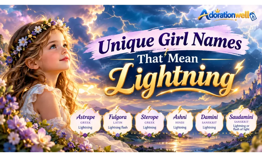 Unique Girl Names That Mean Lightning