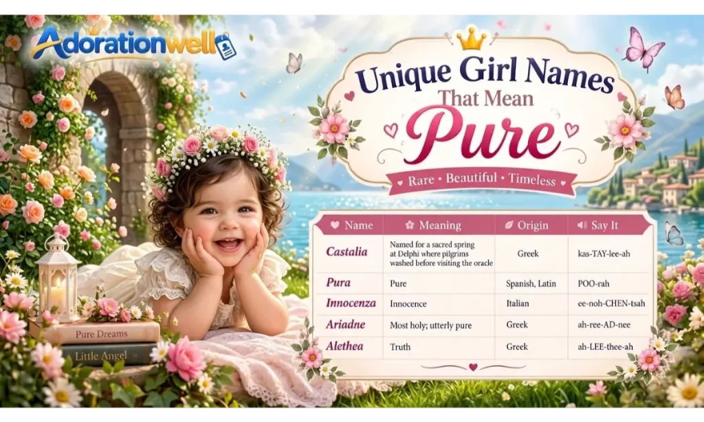 Unique Girl Names That Mean Pure