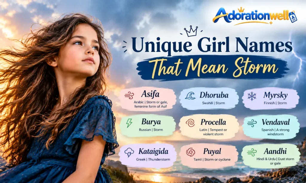 Unique Girl Names That Mean Storm