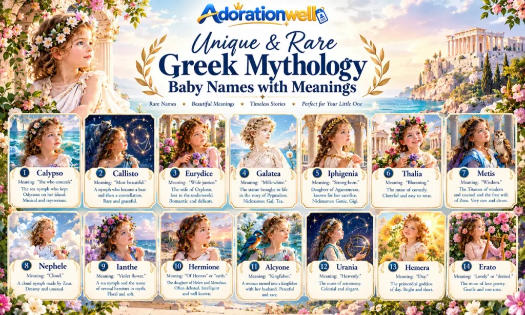 Unique & Rare Greek Mythology Baby Names with Meanings