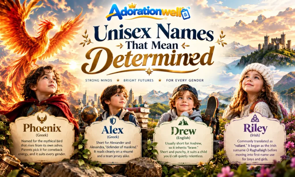 Unisex Names That Mean Determined